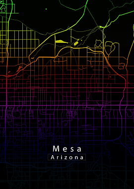 Mesa Arizona City Map