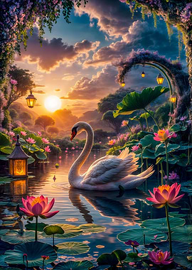 Swan in Divine lake