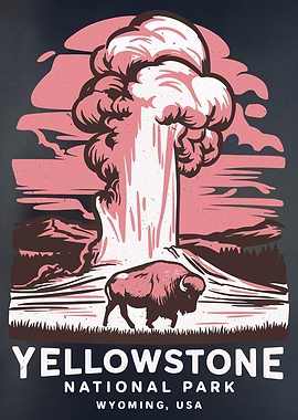 Bison Art Yellowstone