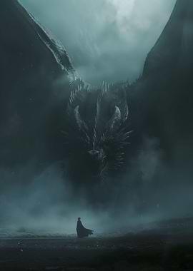 Dragon Raising From Dark
