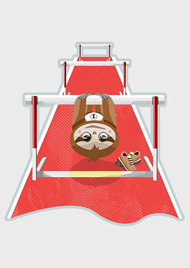 Sloth hurdles race