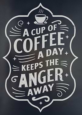 Coffee a Day Typography