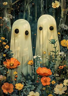 Halloween Floral Night