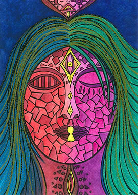 Locked In hand painted art