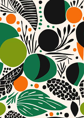 Green Abstract Nature Art