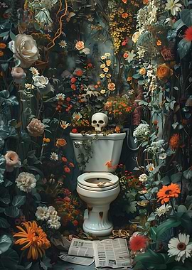 Vintage Dark Toilett