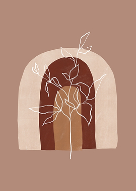 Boho Rainbow and Plant