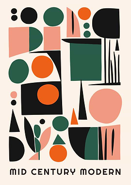 Mid Century Geometric Art