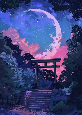 Torii Japan Painting