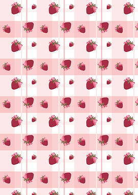 Strawberry Preppy Plaid