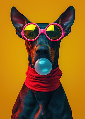 Dobermann bubblegum