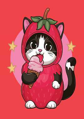 sweet kawaii strawberry