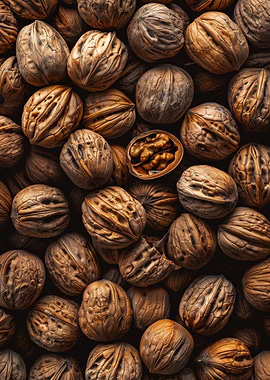 Textures Walnuts Art