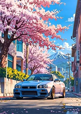 Gtr r34 chery bloosom