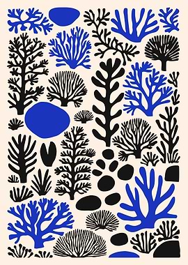 Cut Outs Coral Plants