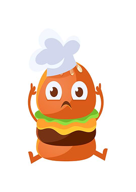 Funny Burger Cook