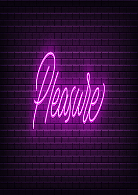 Paradise Neon Text Art