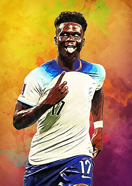 Bukayo Saka Abstract