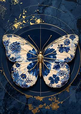 Porcelain Butterfly Art