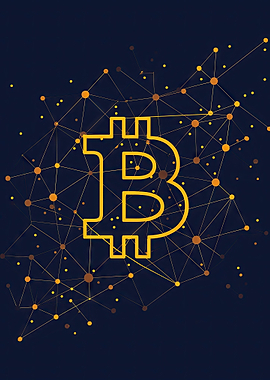 Minimalistic Bitcoin Logo