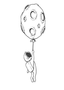 Creative Illustration Moon