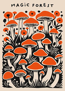 Magic Forest Mushrooms