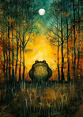 Moonlit Forest Frog