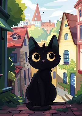 Cute Black Max the Cat