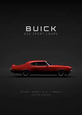 Buick GSX 1970 Red Specs