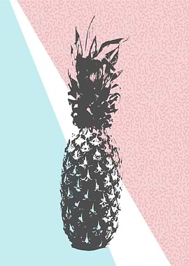Pineapple Pastel Style Art