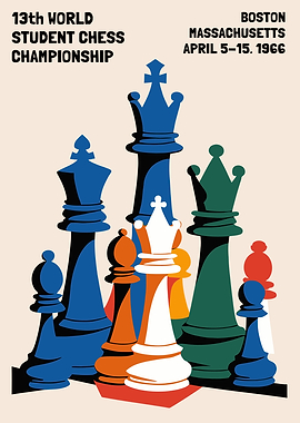 1966 Retro Chess Poster