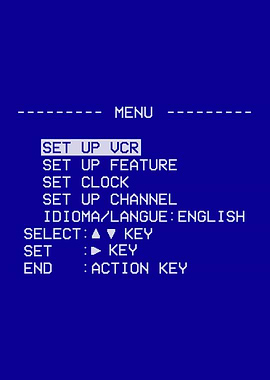 Vaporwave Vintage VCR Art