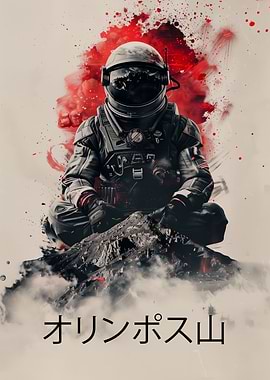 Astronaut on Olympus Mons