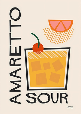 Amaretto Sour Cocktail