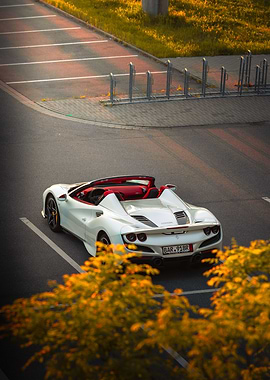 Ferrari F8 Bird View