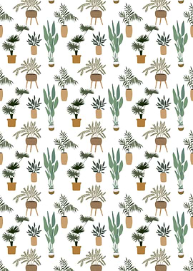 Home Potted Plant White