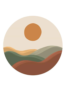 Abstract warm landscape