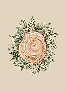 Tree Trunk and Plants