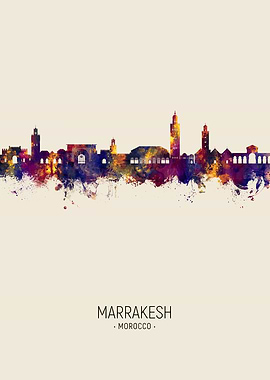 Marrakesh Skyline Morocco