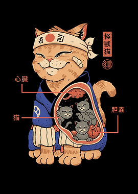 X Ray Kaiju Cat