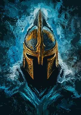 Icy Blue Spartan Helmets