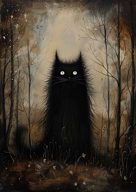 Mysterious Black Cat