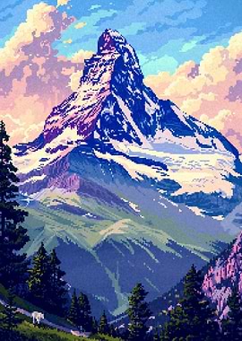 Matterhorn pixel art