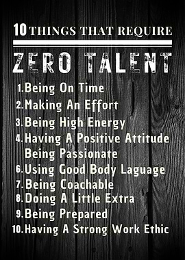 Require Zero Talent