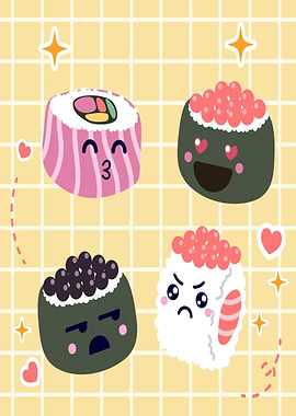 cute Kawaii sushi