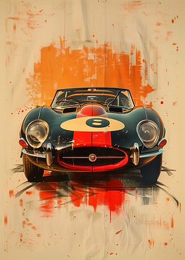 Vintage Racing Car Art