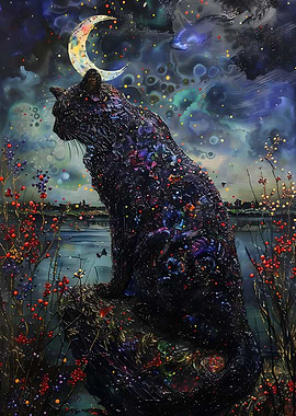 Moonlight Gemstone Cat