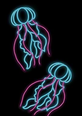 neon jellyfish