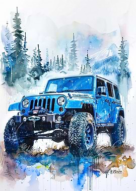 Ink Jeep Wrangler Rubicon