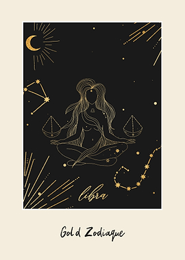 Gold Zodiac Libra